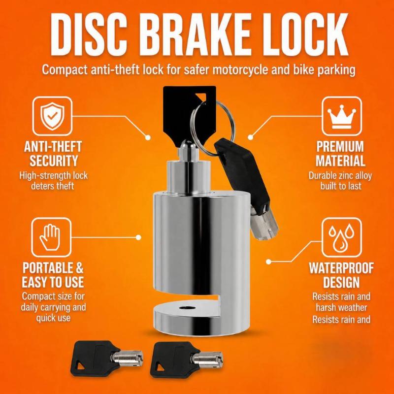 Disc Lock Brake - Uniwersalna blokada tarczy hamulcowej motocykla, zabezpieczenie