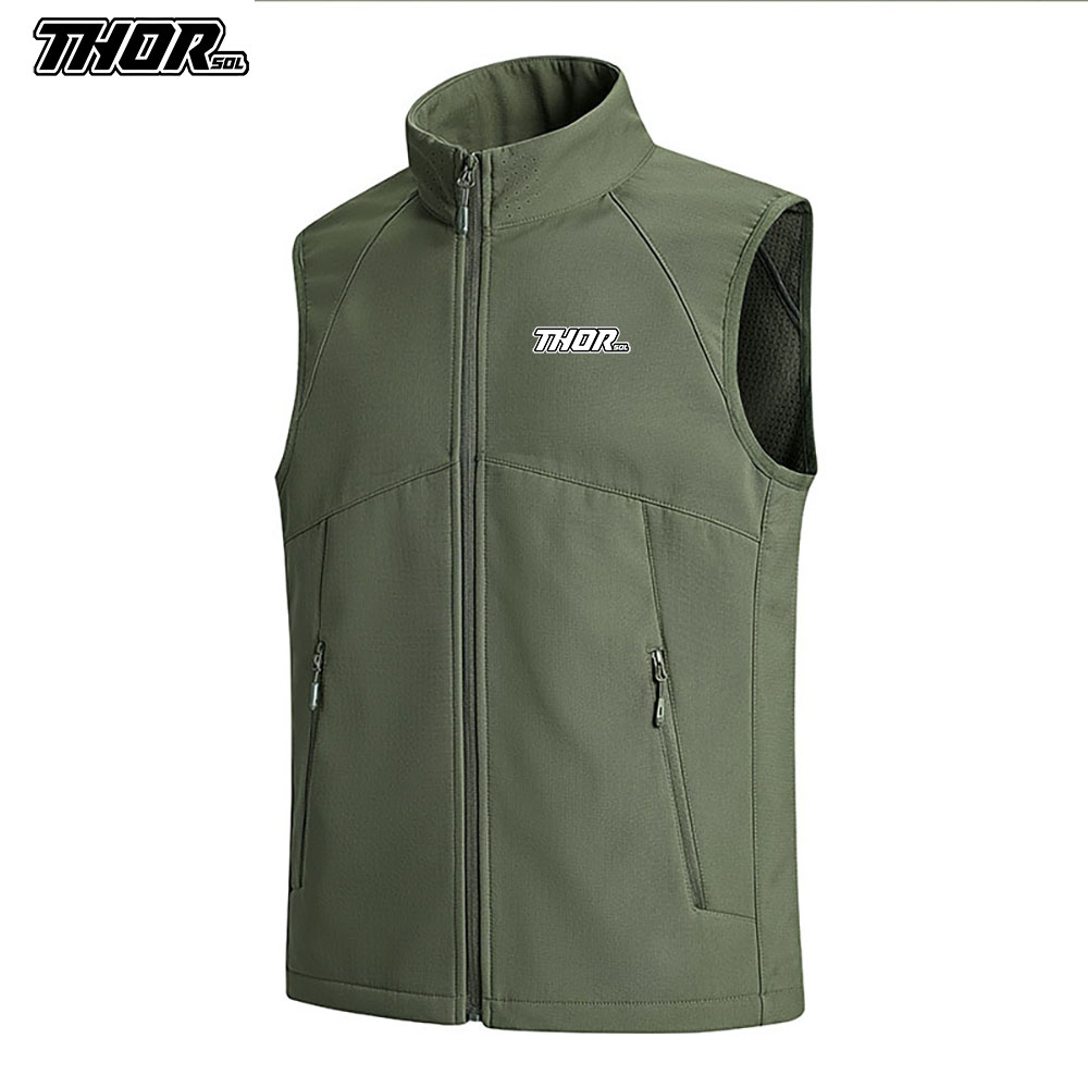 Motorcycle Gear Vest - Kamizelka rowerowa zimowa THORSOL, wiatroodporna, męska,