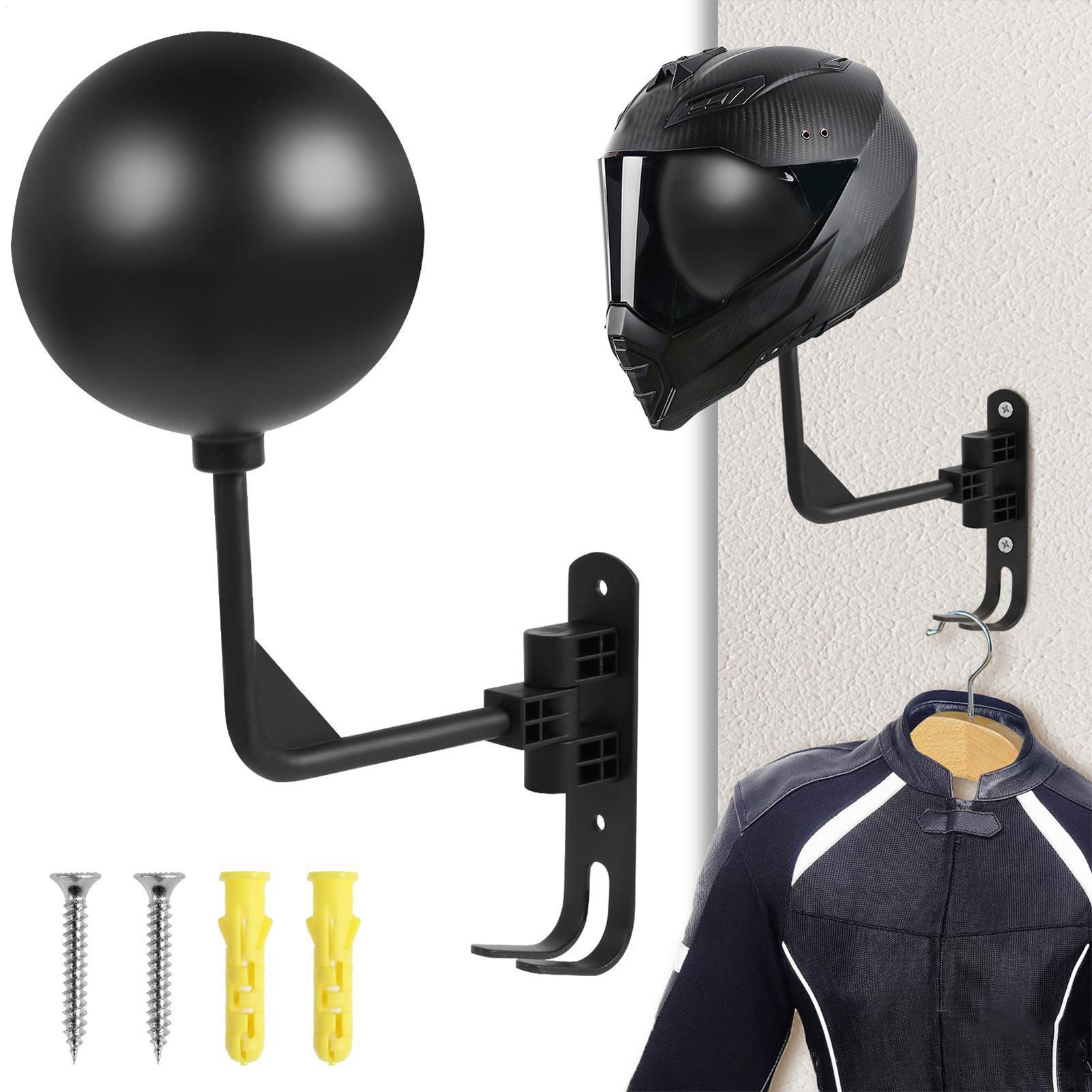 Motorcycle Gear Display Rack - Regulowany uchwyt na kask motocyklowy, mocowany