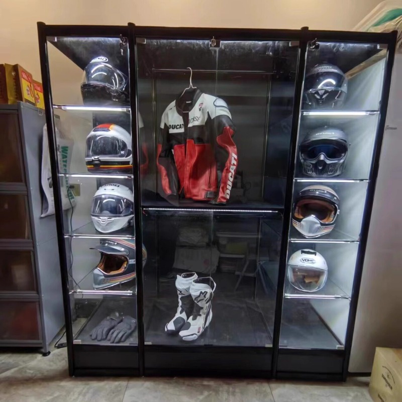Motorcycle Gear Display Rack - Stojak na kaski motocyklowe, ekspozytor na