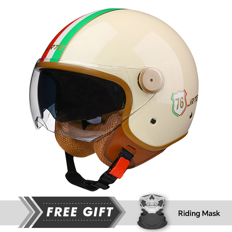 Motorcycle Gear In Store - Kask motocyklowy otwarty 3/4 retro dla