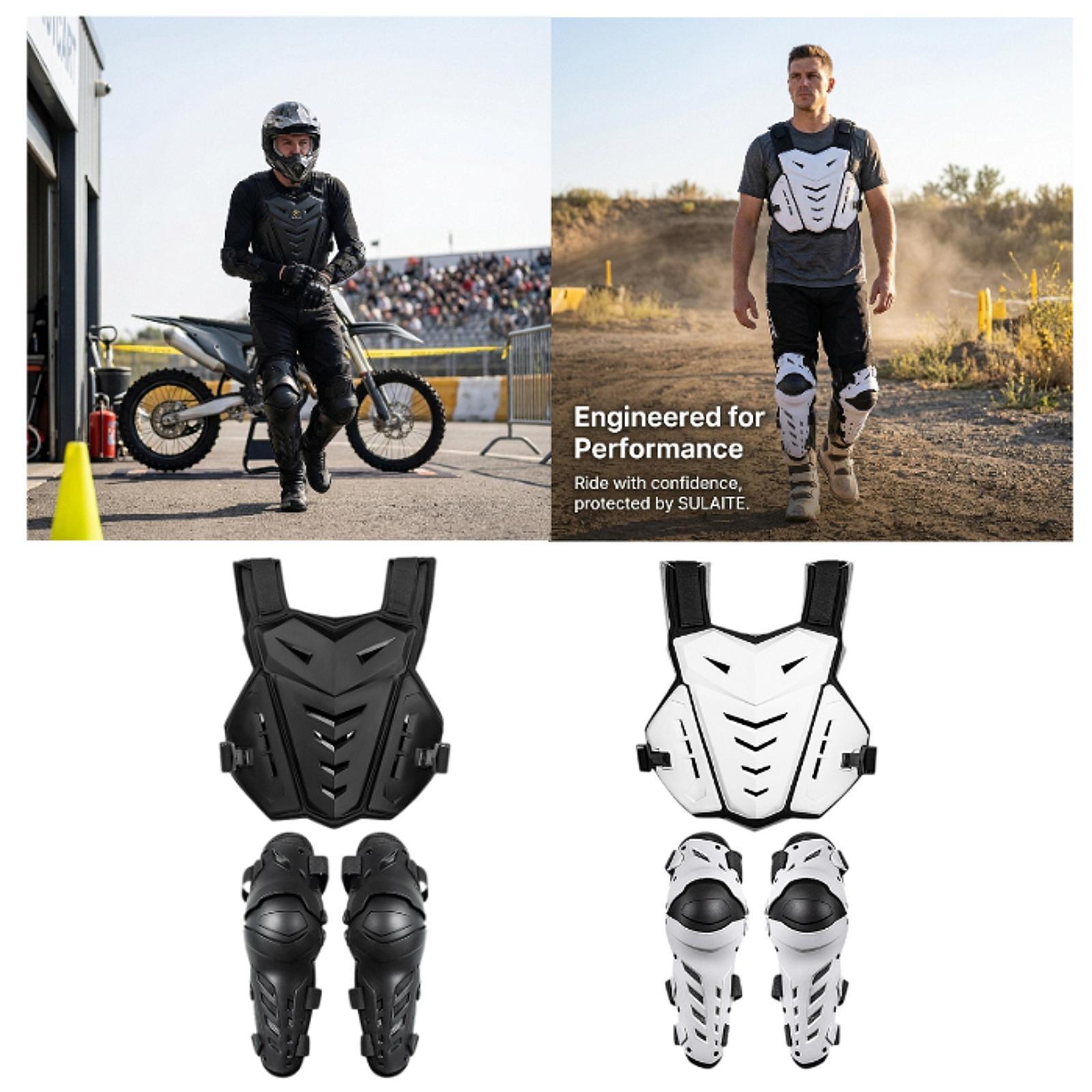 Motorcycle Gear Vest - Ochraniacz na klatkę piersiową motocyklowy, nakolanniki,
