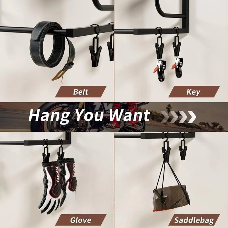Drewniany ścienny uchwyt na ka – Motorcycle Gear Display Rack recenzja i cena