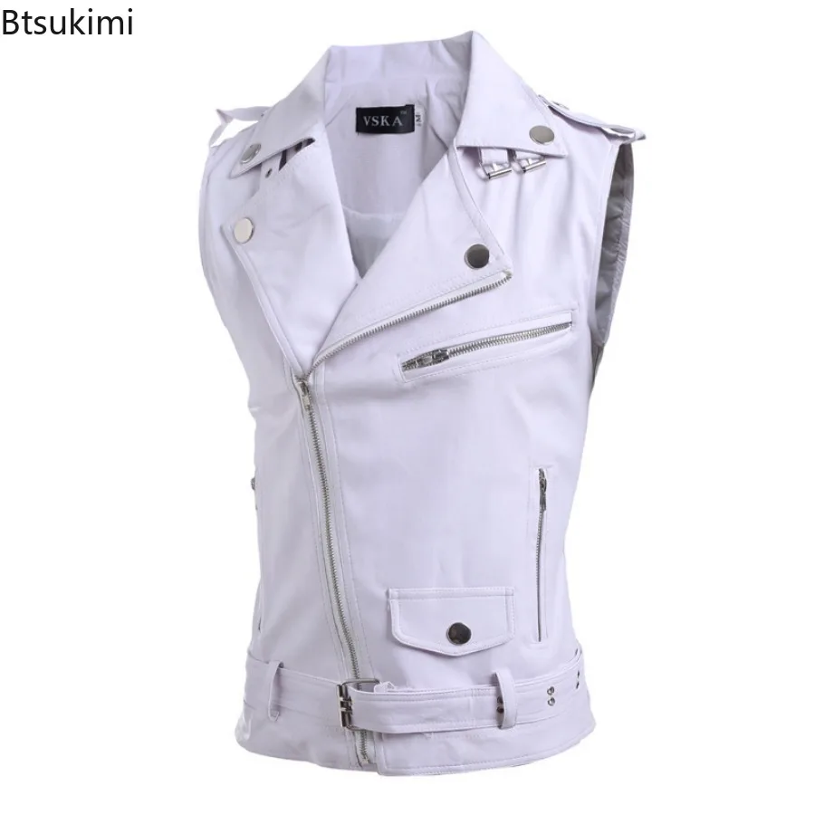 Męska kamizelka z ekoskóry na  – Motorcycle Gear Vest recenzja i cena