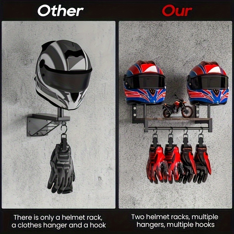 Ścienny wieszak na kask motocy – Motorcycle Gear Display Rack recenzja i cena