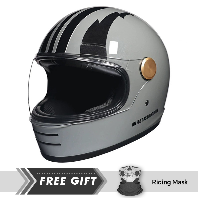 Kask motocyklowy vintage, pełn – Motorcycle Gear In Store recenzja i cena
