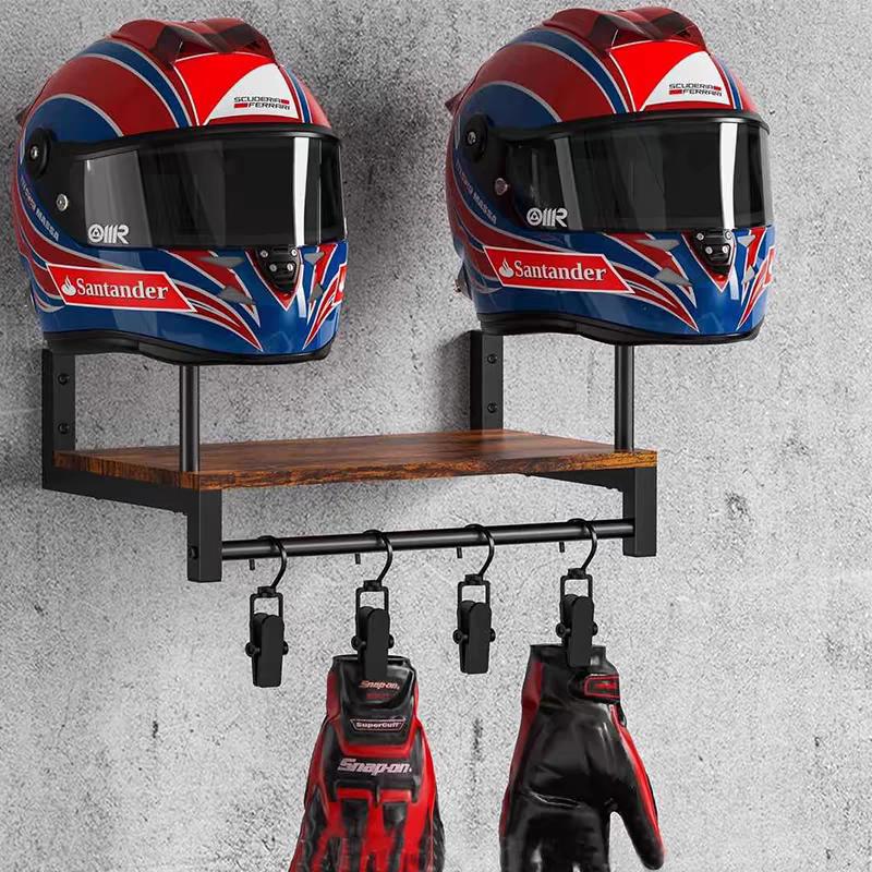 Drewniany uchwyt ścienny na ka – Motorcycle Gear Display Rack recenzja i cena