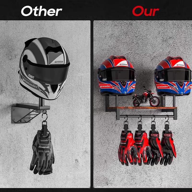 Drewniany uchwyt ścienny na ka – Motorcycle Gear Display Rack recenzja i cena