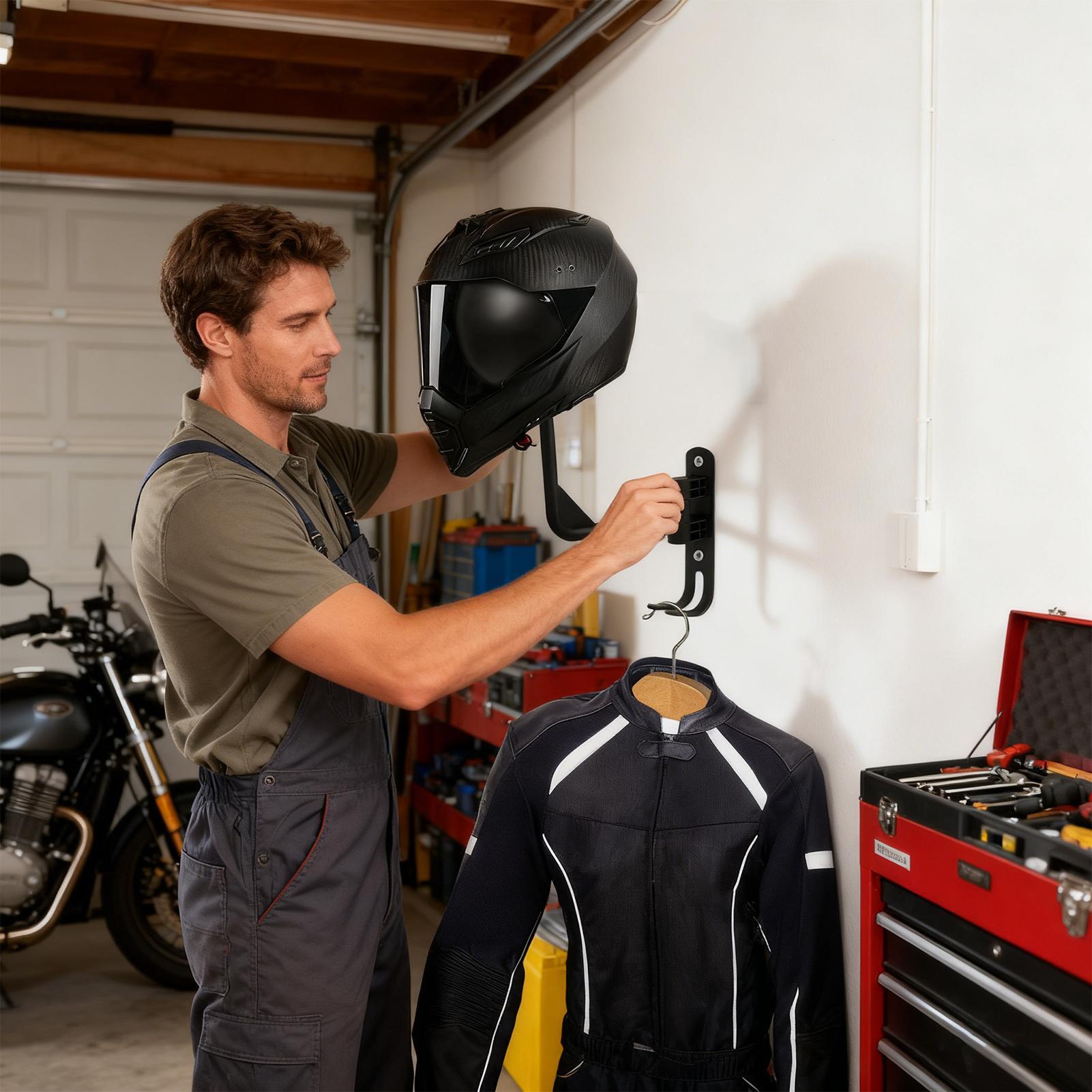 Uchwyt na kask motocyklowy, śc – Motorcycle Gear Display Rack recenzja i cena